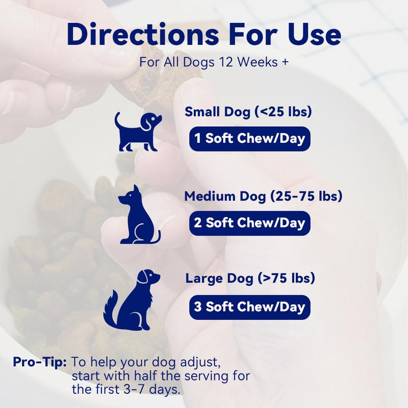 SICNNY 8-in-1 Daily Multivitamin Chews for Dogs